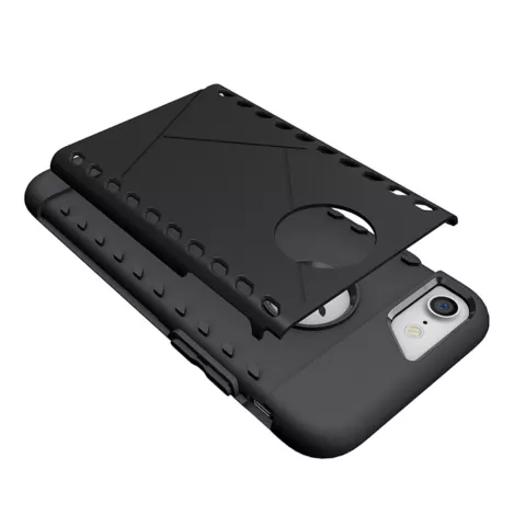 Schwarz sch&uuml;tzen TPU Hardcase Cover f&uuml;r iPhone 7 8 schwarz Schutzh&uuml;lle