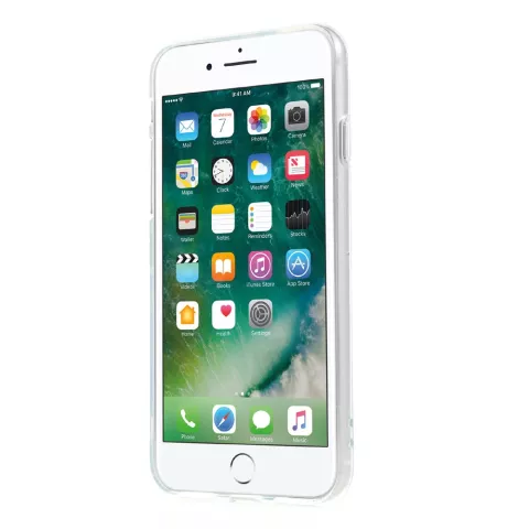 Blaue Ananas H&uuml;lle TPU iPhone 7 8 SE 2020 SE 2022 Klare H&uuml;lle Blau