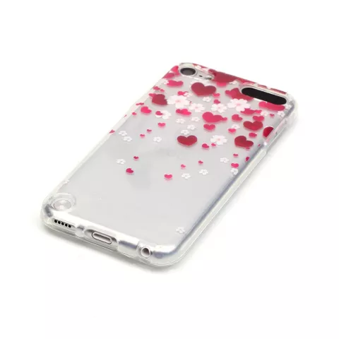 Schutzh&uuml;lle TPU iPod touch 5 6 7 Herzen transparent