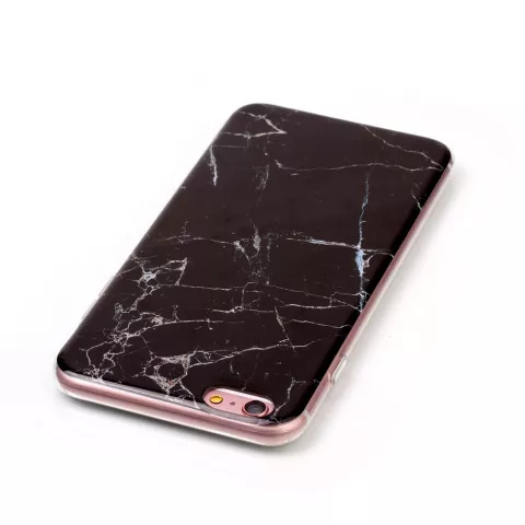 Schwarzer Marmor Fall iPhone 6 Plus 6s Plus TPU Fall