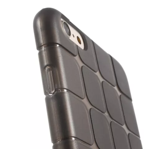 iPhone 6 6s grau karierte H&uuml;lle TPU Abdeckung zus&auml;tzlichen Schutz