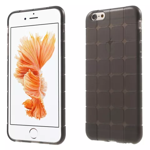 iPhone 6 6s grau karierte H&uuml;lle TPU Abdeckung zus&auml;tzlichen Schutz