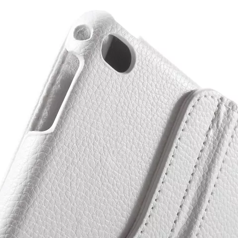 Drehbare H&uuml;lle aus weissem Leder iPad mini 4 und iPad mini 5 (2019)