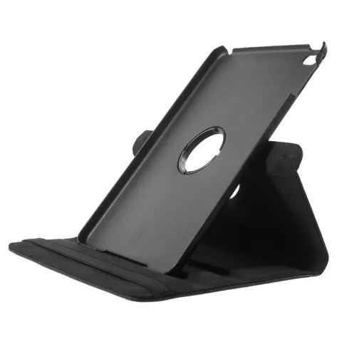 Schwarzes Leder iPad Mini 4 &amp; iPad Mini 5 (2019) drehbare H&uuml;lle