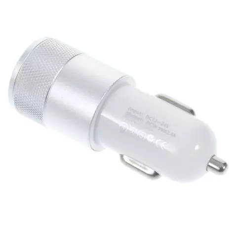 Universal Silver Autoladeger&auml;t - Dual USB 2.4 Ampere - Autoladeger&auml;t silber