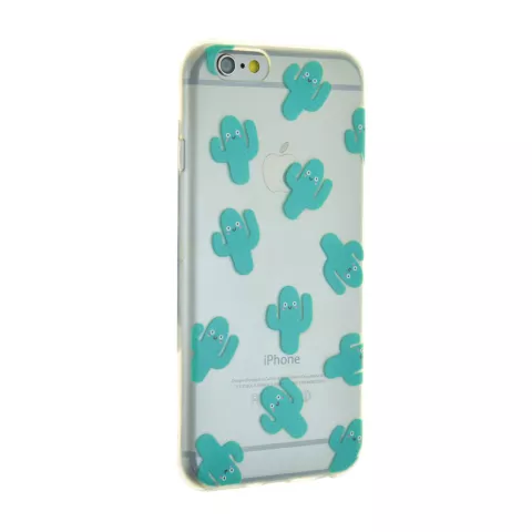 Happy Cactus Clear TPU H&uuml;lle f&uuml;r iPhone 6 6s Cover