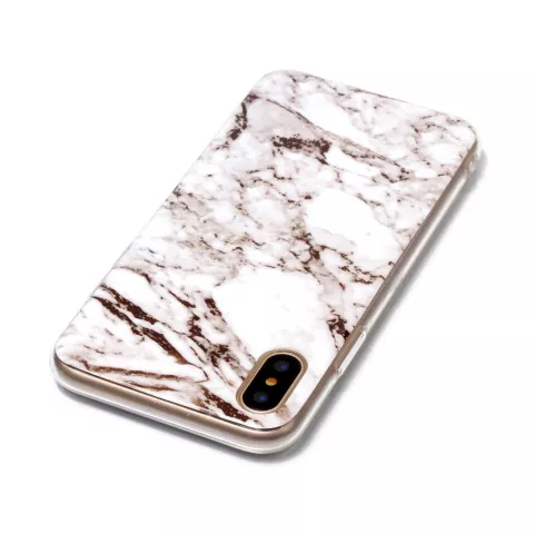 Marmor TPU H&uuml;lle f&uuml;r iPhone X XS Weisse Marmor H&uuml;lle Abdeckung
