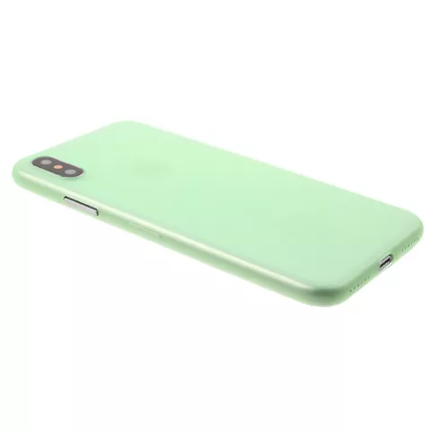 Gr&uuml;ne H&uuml;lle iPhone X XS transparente TPU H&uuml;lle