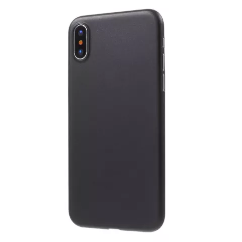 Schwarze H&uuml;lle iPhone X XS transparente TPU H&uuml;lle