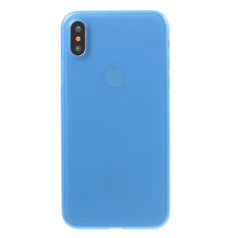 Blaue H&uuml;lle iPhone X XS TPU transparente H&uuml;lle