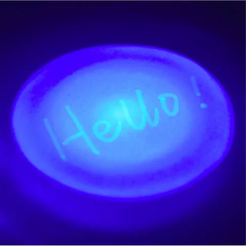 Unsichtbarer Tintenstift mit UV-Licht f&uuml;r geheimen Text - Geheim - Unsichtbar
