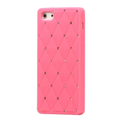 Pink Diamond Schmucketui iPhone 5 5s SE 2016 H&uuml;lle Cover Bling