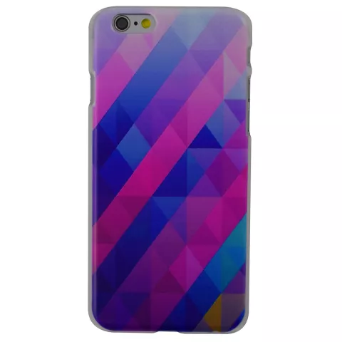 Blaues lila Dreieck iPhone 6 Plus 6s Plus Hardcover