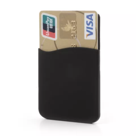 Universal Cardholder selbstklebender Kartenhalter Silikontelefon - Schwarz