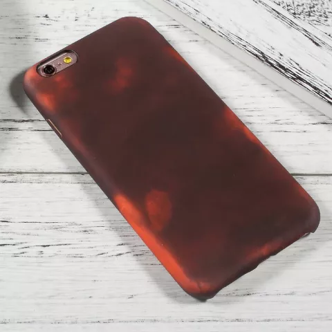 Thermofluoreszierende Farbwechsel TPU iPhone 6 6s H&uuml;lle rot
