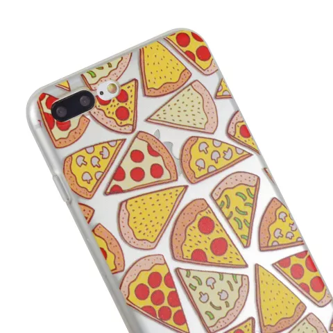 Transparente Pizza H&uuml;lle f&uuml;r iPhone 7 Plus 8 Plus H&uuml;lle transparent