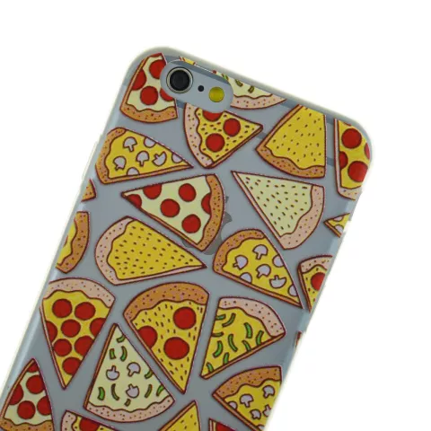 Transparente Pizza H&uuml;lle iPhone 6 Plus 6s Plus H&uuml;lle Abdeckung TPU Abdeckung