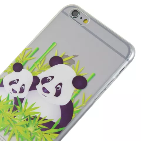 Klare Panda Bambus iPhone 6 Plus 6s Plus H&uuml;lle H&uuml;lle