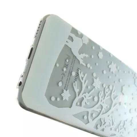 Weisse Winter Weihnachten Silikon iPhone 6 Plus 6s Plus H&uuml;lle H&uuml;lle Abdeckung