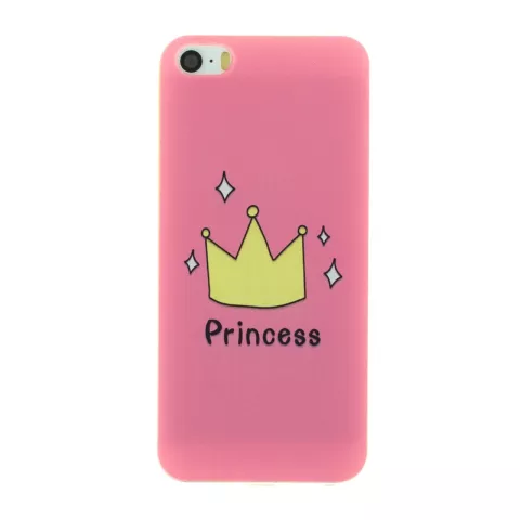 Rosa Amsterdam Prinzessin iPhone 5 5s SE 2016 TPU Abdeckung Fall Krone Abdeckung