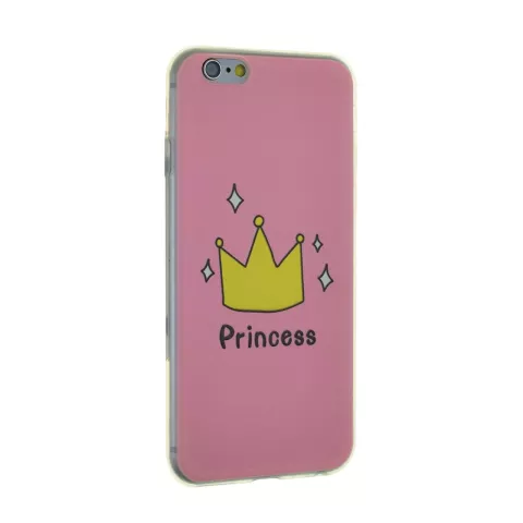 Rosa Amsterdam Prinzessin iPhone 6 6s Fall Fall Kronenabdeckung