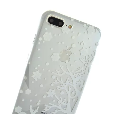 Weisse Weihnachten Schneesilikon iPhone 7 Plus 8 Plus H&uuml;lle H&uuml;lle Abdeckung