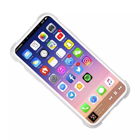 TPU robuste H&uuml;lle transparenter Schutz f&uuml;r iPhone X XS H&uuml;lle