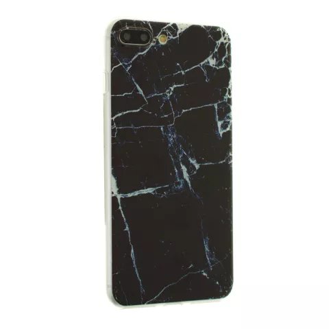 TPU-H&uuml;lle aus schwarzem Marmor f&uuml;r iPhone 7 Plus 8 Plus Marmorabdeckung