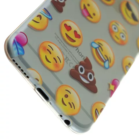 Transparente Emoji iPhone 6 Plus 6s Plus H&uuml;lle Smiley