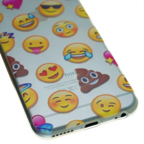 Transparente Emoji iPhone 6 Plus 6s Plus H&uuml;lle Smiley