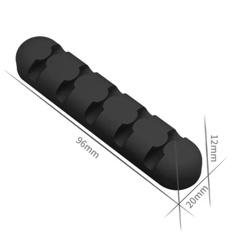 Orico Cable Organizer Schwarzer selbstklebender Kabelorganisator mit 5 Steckpl&auml;tzen