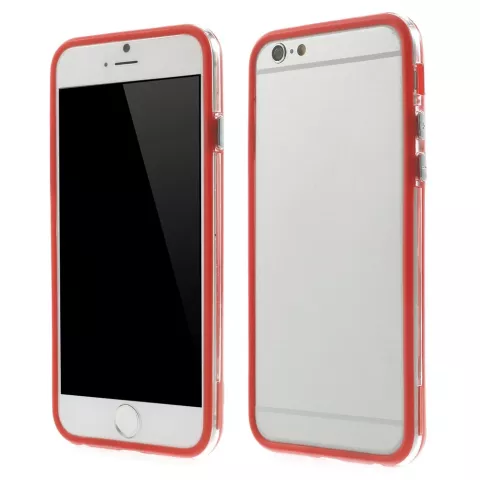 Rote Stossstangenh&uuml;lle iPhone 6 6s H&uuml;lle