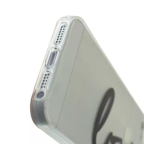 TPU transparente H&uuml;lle f&uuml;r iPhone 5 5s SE 2016 Liebesabdeckung