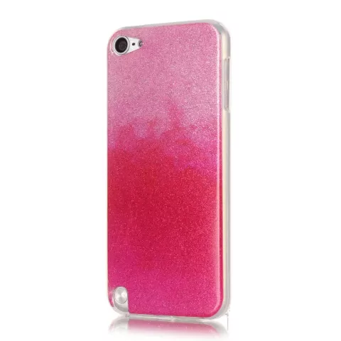 Ombre Pink Glitter Case f&uuml;r iPod Touch 5 6 7 TPU Case