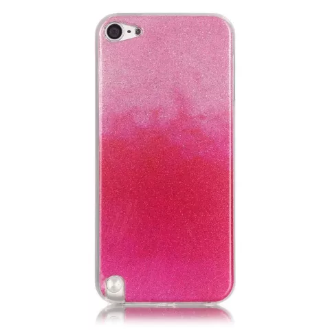 Ombre Pink Glitter Case f&uuml;r iPod Touch 5 6 7 TPU Case