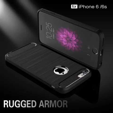 Black Carbon Armor iPhone 6 Plus 6s Plus TPU-H&uuml;lle