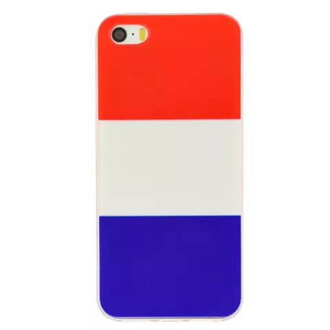 Niederl&auml;ndische Flagge rot weiss blau TPU iPhone 5 5s SE 2016 H&uuml;lle Fall