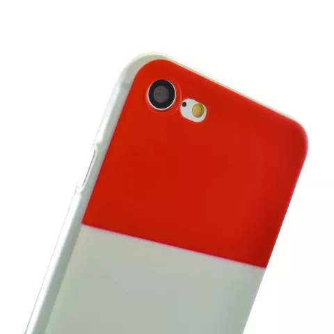 Niederl&auml;ndische Flagge rot weiss blau TPU iPhone 7 8 SE 2020 SE 2022 H&uuml;llenh&uuml;lle
