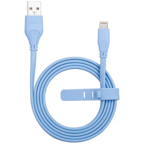 MOMAX MFi Lightning Cable 1 Meter - Blaues Ladekabel