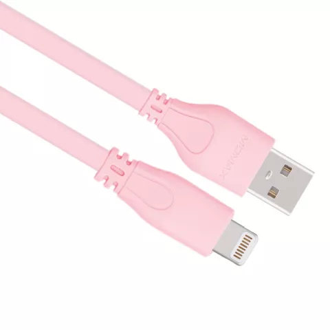 MOMAX MFi Lightning USB-Kabel 1 Meter - Rosa Ladekabel