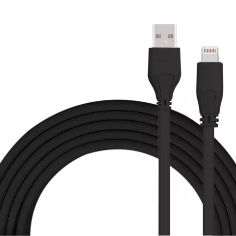 MOMAX MFi Lightning USB-Kabel 1 Meter - Schwarzes Ladekabel