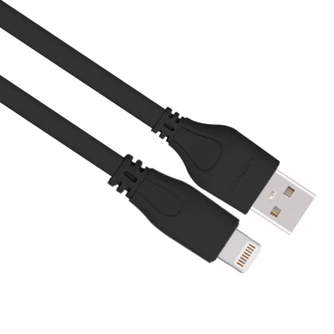 MOMAX MFi Lightning USB-Kabel 1 Meter - Schwarzes Ladekabel