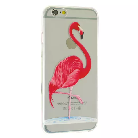 Transparente flamingorosa Abdeckung f&uuml;r iPhone 6 Plus und 6s Plus