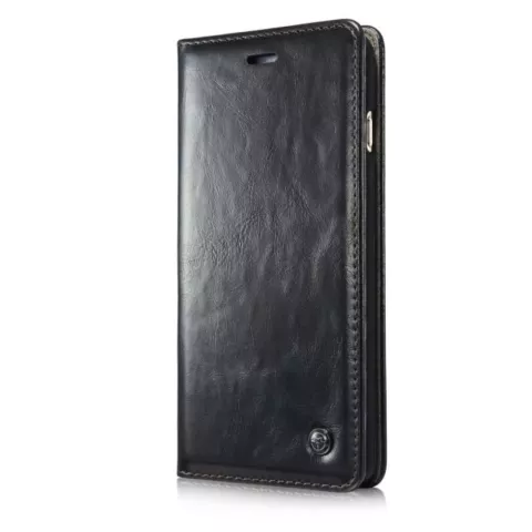 Caseme Oil Wallet Lederbezug iPhone 6 6s - B&uuml;cherregal Schwarz