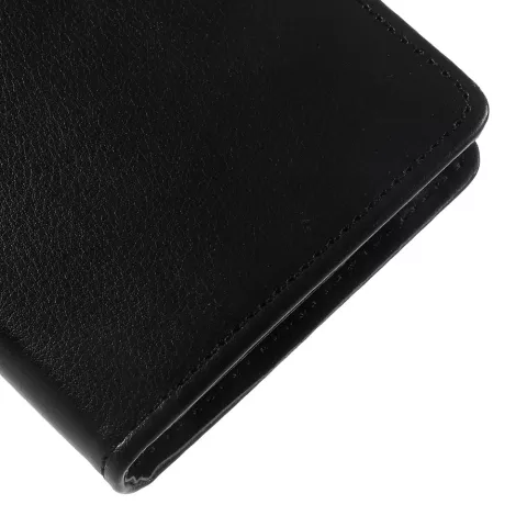 Mercury Wallet Leder Brieftasche TPU H&uuml;lle iPhone X XS - B&uuml;cherregal Schwarz