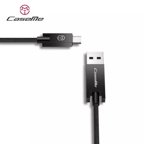 Caseme USB-zu-USB-C-Kabel 1,2 m - Ladekabel schwarz