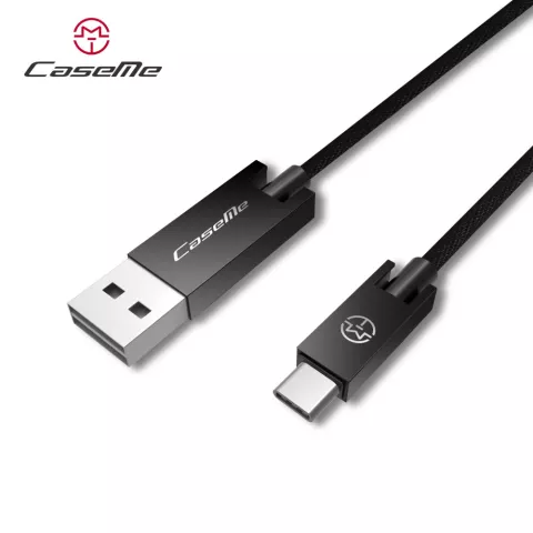 Caseme USB zu USB C Kabel 25 cm - Ladekabel schwarz