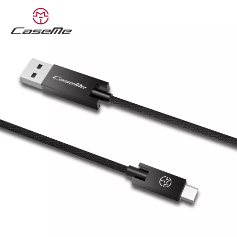 Caseme USB zu USB C Kabel 25 cm - Ladekabel schwarz