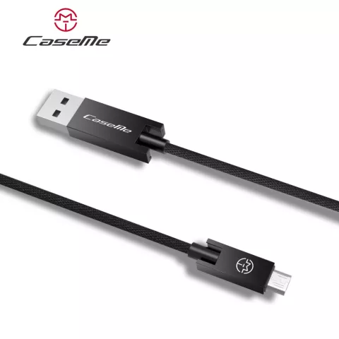 Caseme USB zu Micro USB Kabel 25 cm - Ladekabel schwarz Android