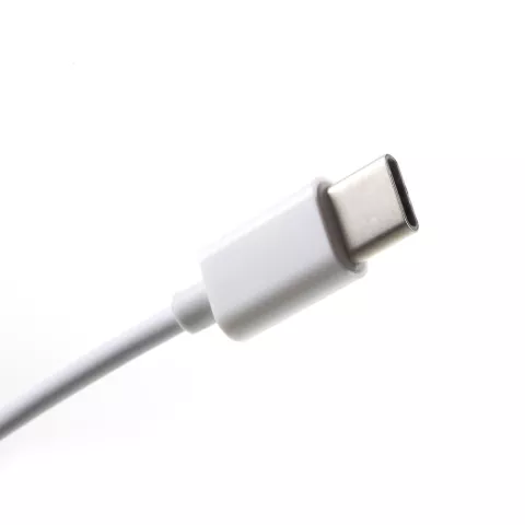 Universeller USB-C-AUX-Kopfh&ouml;rerbuchsen-Eingangskabel-Dongle - Weiss